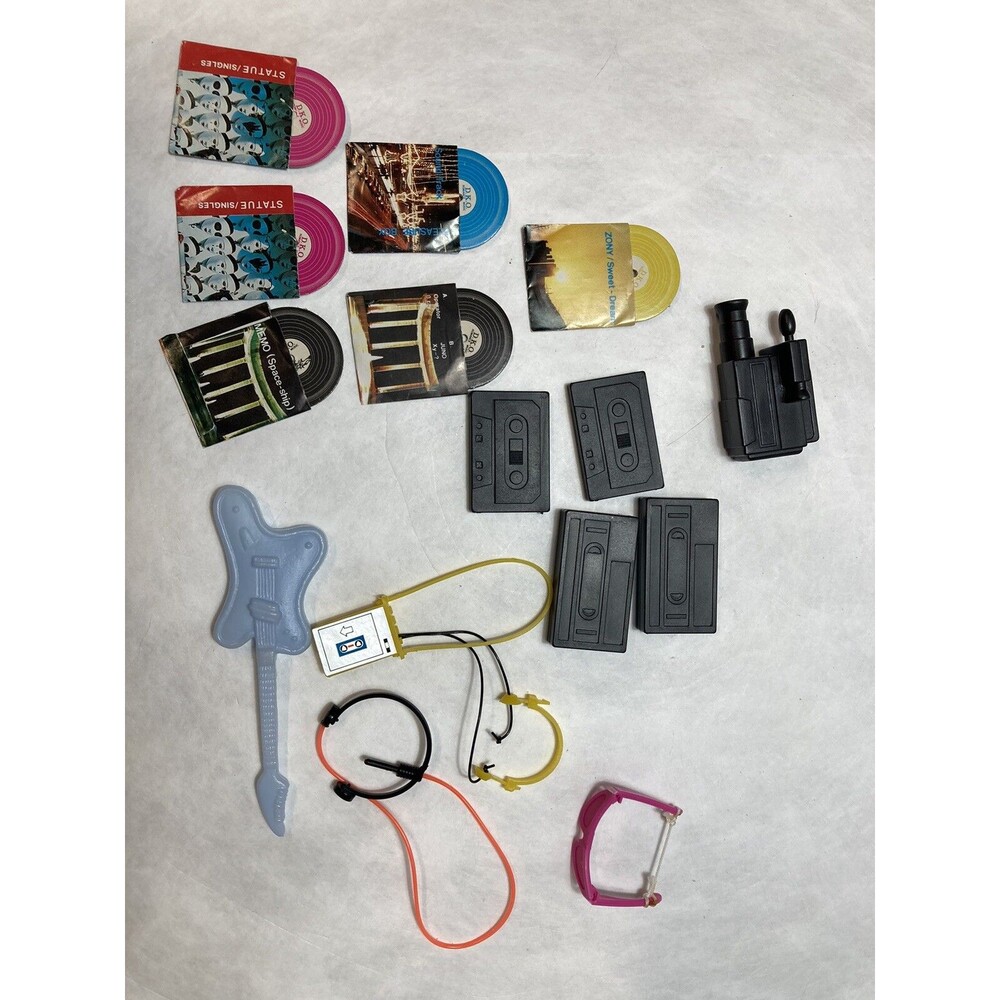 Lot Of Doll Accessories Cassettes VHS Records